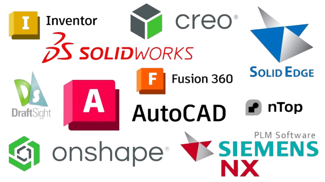 CAD-Modell in technischer Konstruktionsansicht