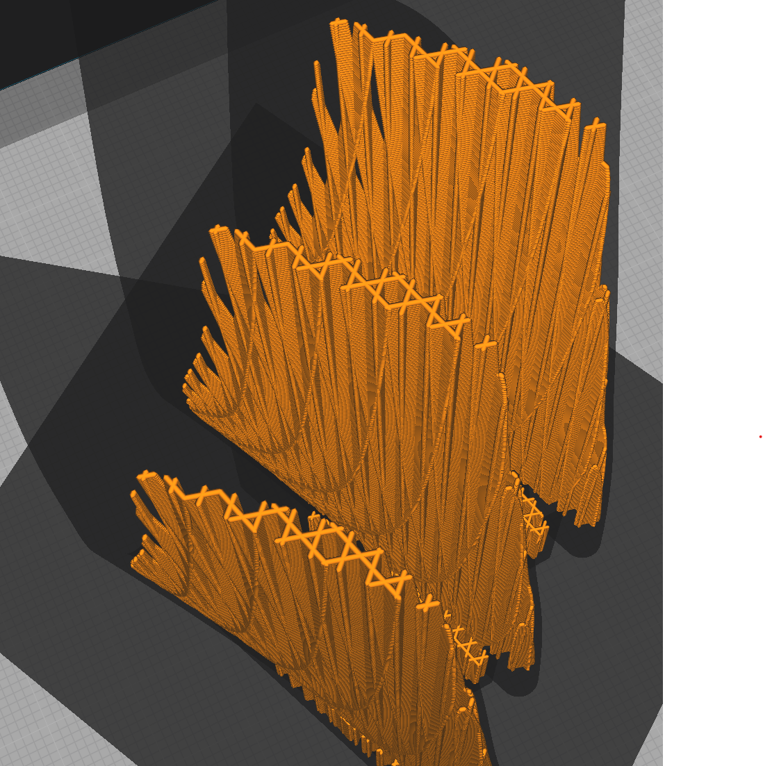 Infill-Struktur eines 3D-Drucks